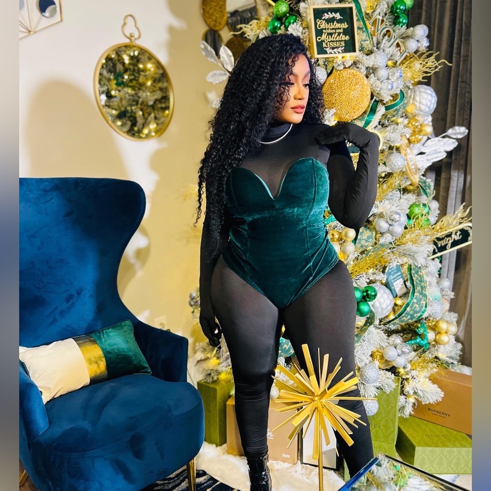 2 piece bodysuit.. WORN ONCE!!